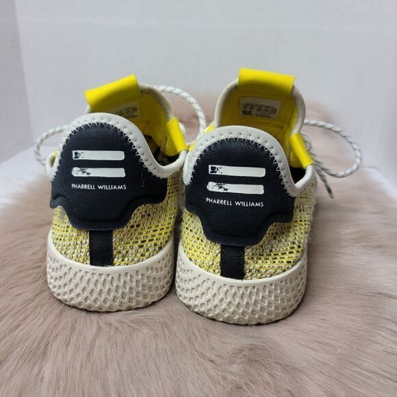 Adidas X Pharrell Williams Solar HU Tennis V2 Sneakers Yellow BB9543 Size 7 - Picture 4 of 10